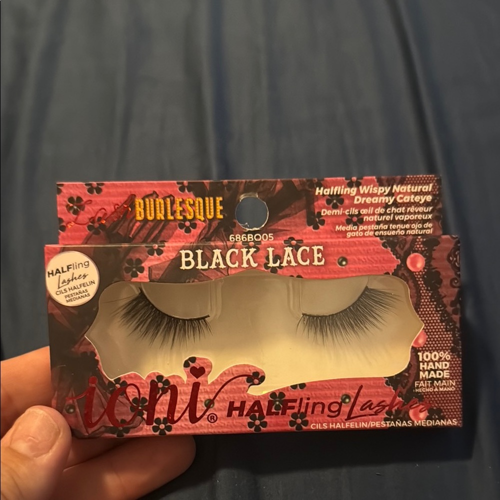 Black Lace Half Lashes
